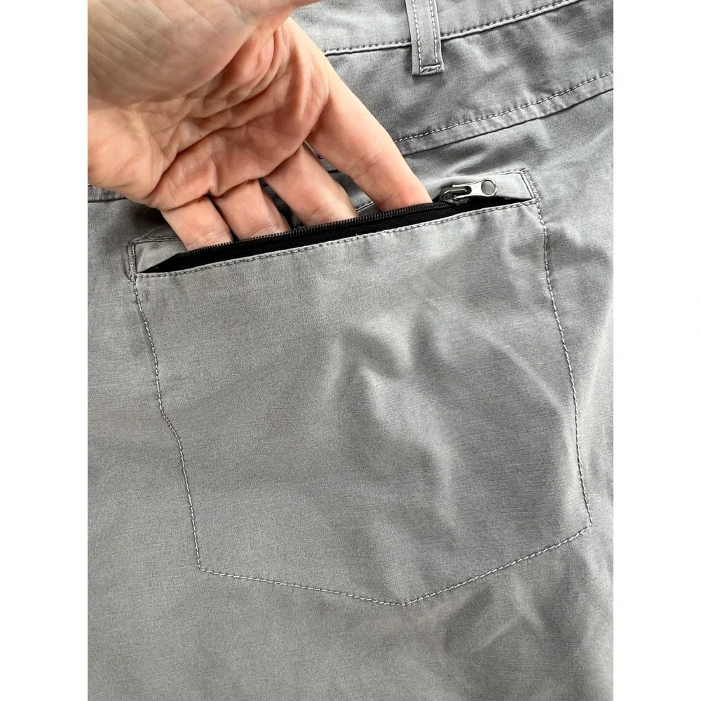 Lucky Brand Shorts Mens 38 Performance Utility Golf Gray Flat Front Stretch NWT